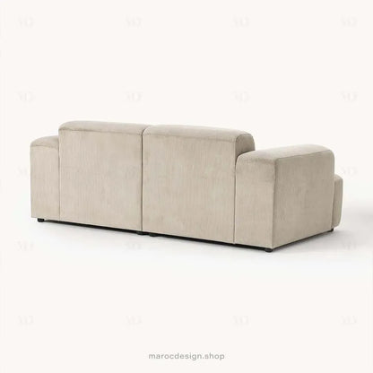 MELVANA – Canapé 2 Places (S) Beige-canapé, fauteil, Pouf, Meridienne-Maroc Design-Maroc Design