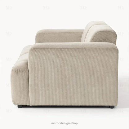 MELVANA – Canapé 2 Places (S) Beige-canapé, fauteil, Pouf, Meridienne-Maroc Design-Maroc Design
