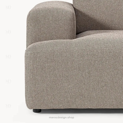 MELVANA – Canapé 2 Places (S) Grège-canapé, fauteil, Pouf, Meridienne-Maroc Design-Maroc Design