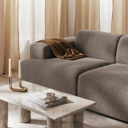 MELVANA – Canapé 2 Places (S) Grège-canapé, fauteil, Pouf, Meridienne-Maroc Design-Maroc Design