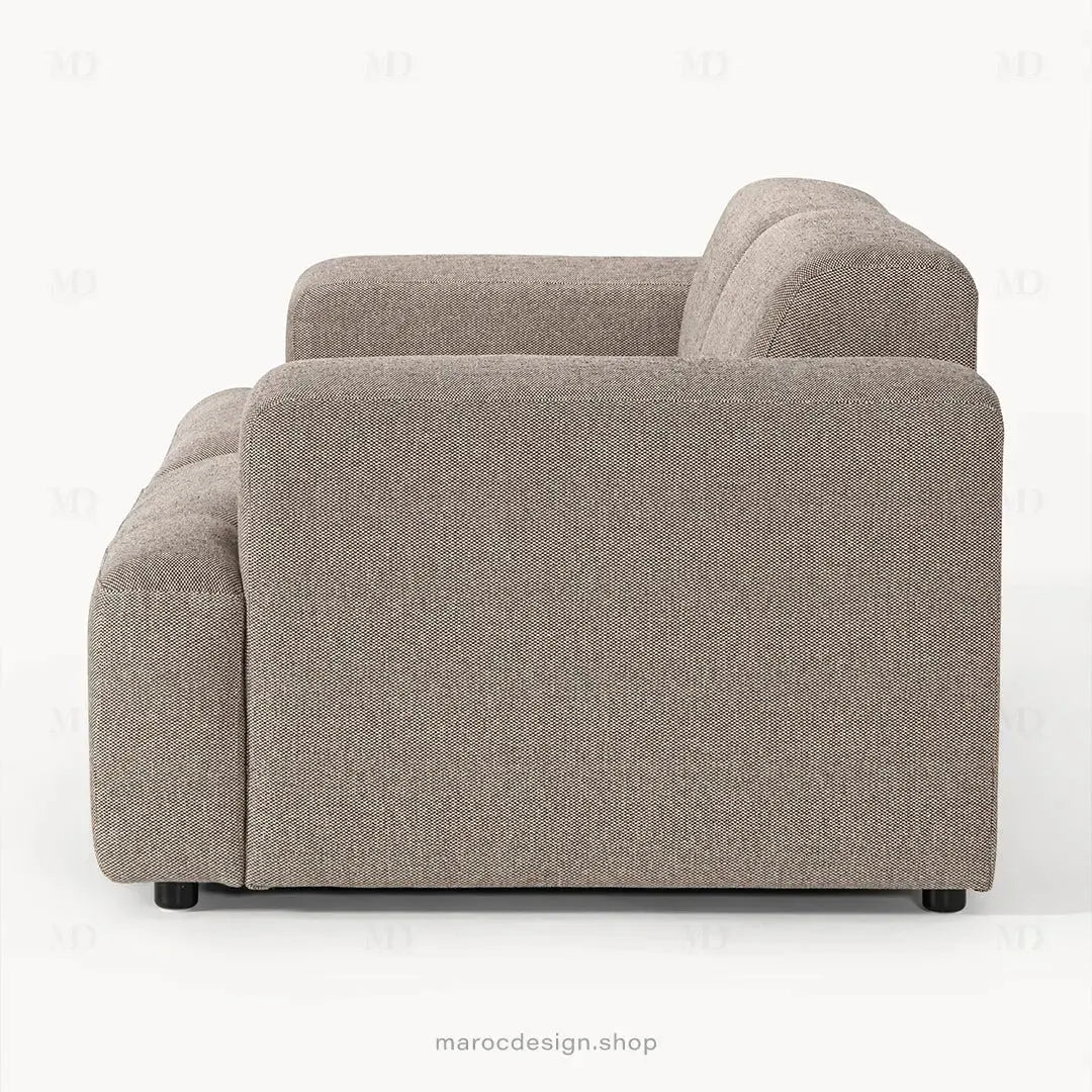 MELVANA – Canapé 2 Places (S) Grège-canapé, fauteil, Pouf, Meridienne-Maroc Design-Maroc Design