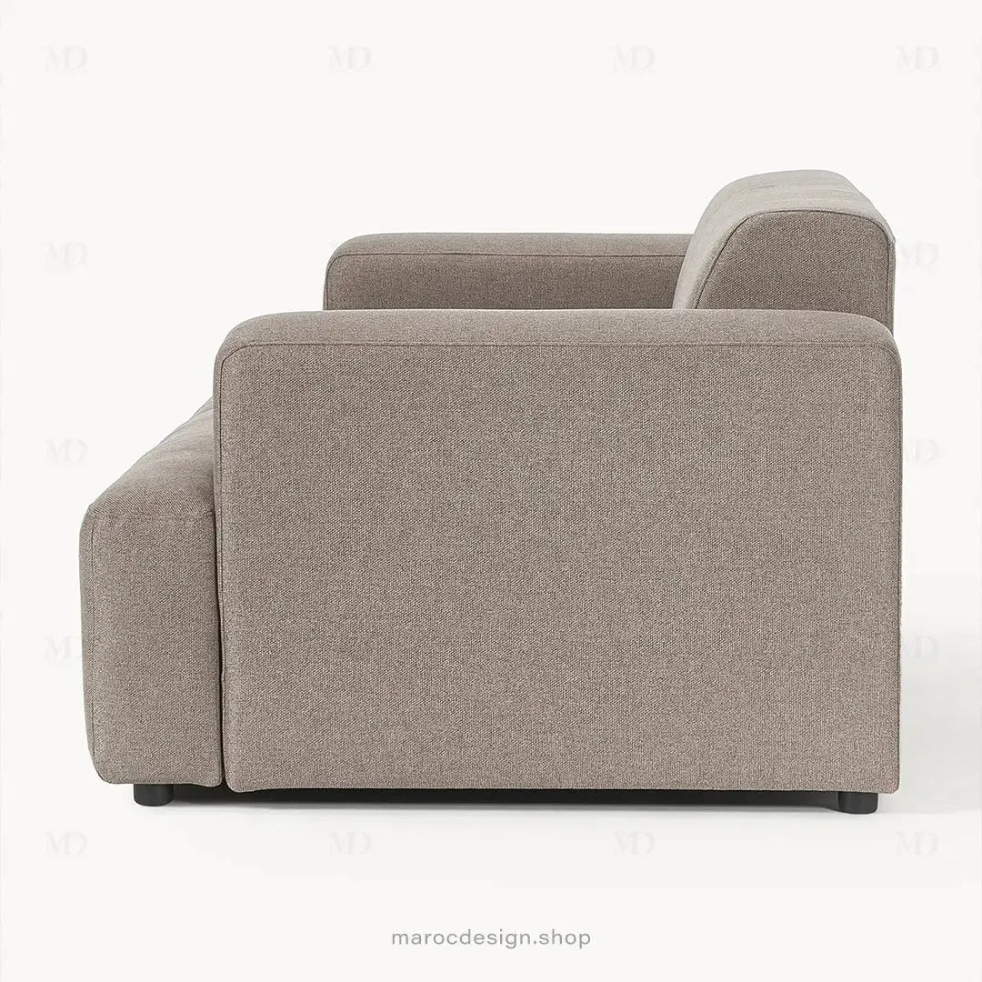 MELVANA – Canapé 2 Places (S) Taupe-canapé, fauteil, Pouf, Meridienne-Maroc Design-Maroc Design