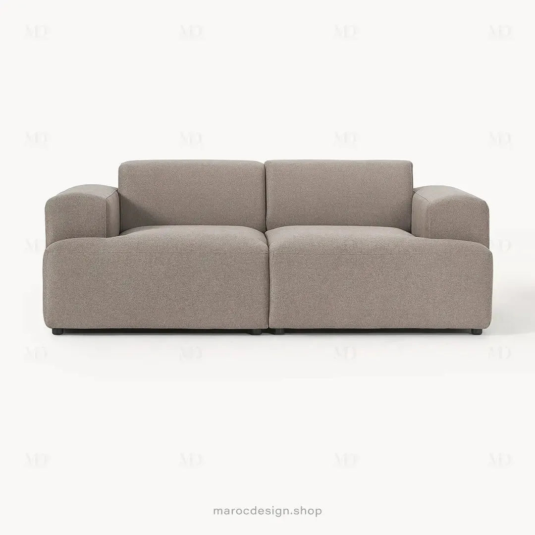 MELVANA – Canapé 2 Places (S) Taupe-canapé, fauteil, Pouf, Meridienne-Maroc Design-Maroc Design