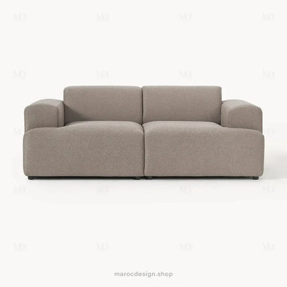 MELVANA – Canapé 2 Places (S) Taupe-canapé, fauteil, Pouf, Meridienne-Maroc Design-Maroc Design