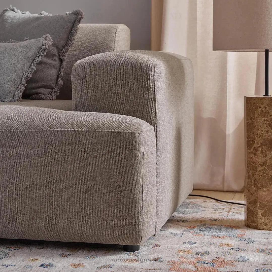 MELVANA – Canapé 2 Places (S) Taupe-canapé, fauteil, Pouf, Meridienne-Maroc Design-Maroc Design