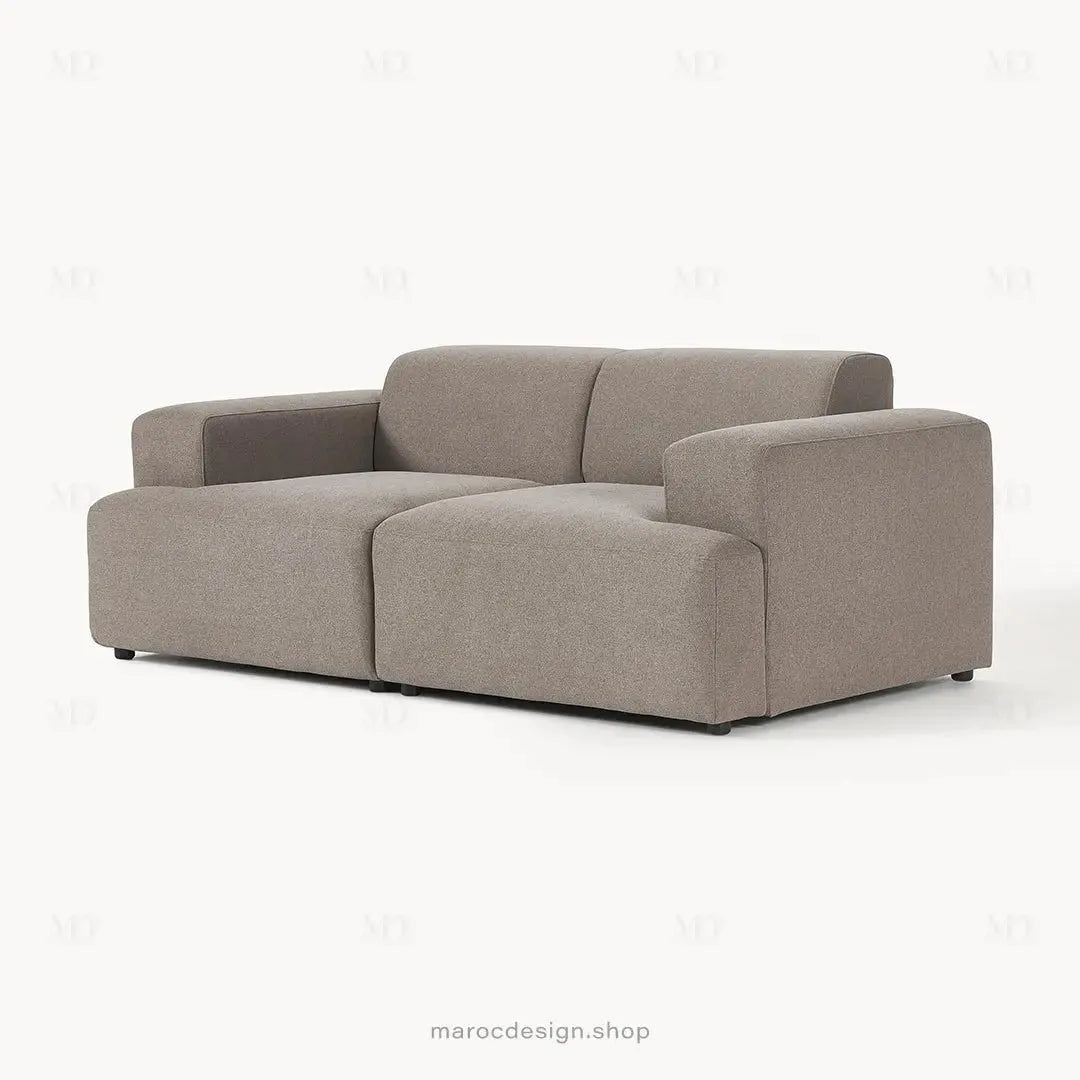 MELVANA – Canapé 2 Places (S) Taupe-canapé, fauteil, Pouf, Meridienne-Maroc Design-Maroc Design