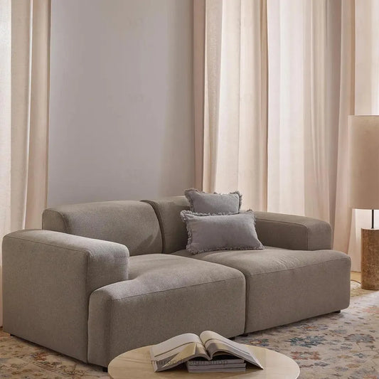 MELVANA – Canapé 2 Places (S) Taupe-canapé, fauteil, Pouf, Meridienne-Maroc Design-Maroc Design