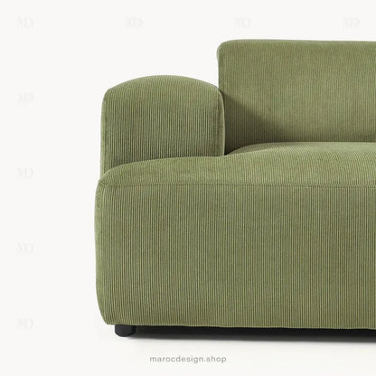 MELVANA – Canapé 2 Places (S) Vert Olive-canapé, fauteil, Pouf, Meridienne-Maroc Design-Maroc Design
