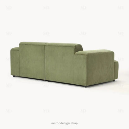 MELVANA – Canapé 2 Places (S) Vert Olive-canapé, fauteil, Pouf, Meridienne-Maroc Design-Maroc Design