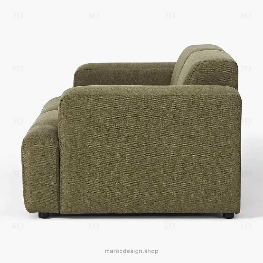 MELVANA – Canapé 2 Places (S) Vert Solitaire-canapé, fauteil, Pouf, Meridienne-Maroc Design-Maroc Design
