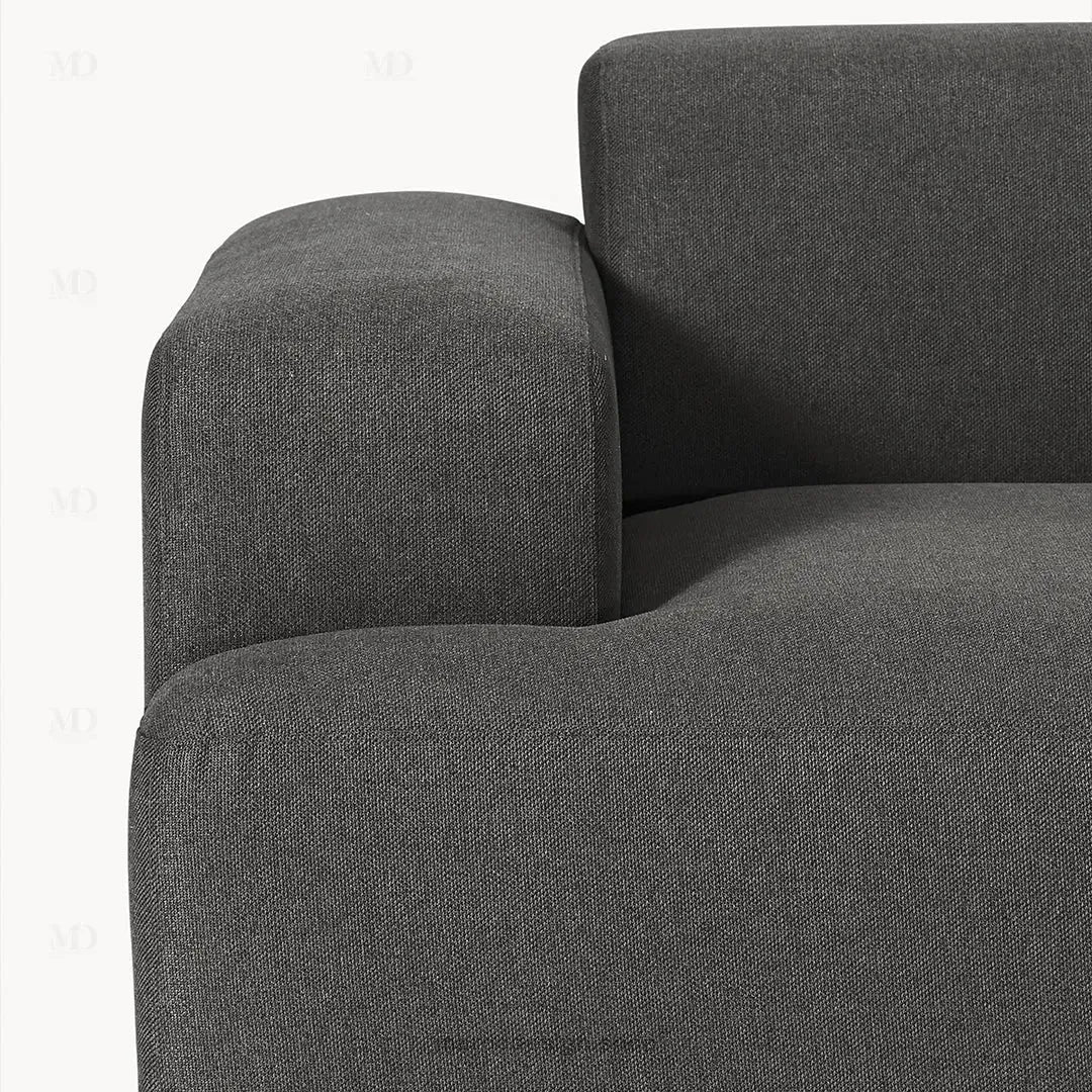 MELVANA – Canapé Large 2 Places (S) Gris Anthracite-canapé, fauteil, Pouf, Meridienne-Maroc Design-Maroc Design