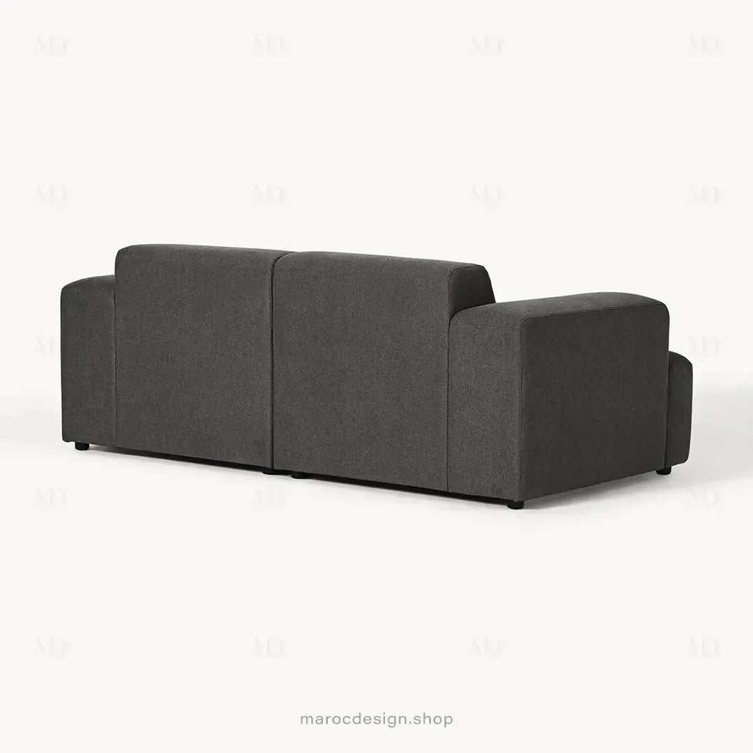 MELVANA – Canapé Large 2 Places (S) Gris Anthracite-canapé, fauteil, Pouf, Meridienne-Maroc Design-Maroc Design