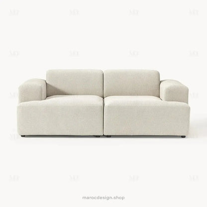 MELVANA – Canapé (S) 2 Places Beige-canapé, fauteil, Pouf, Meridienne-Maroc Design-Maroc Design