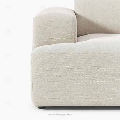 MELVANA – Canapé (S) 2 Places Beige-canapé, fauteil, Pouf, Meridienne-Maroc Design-Maroc Design
