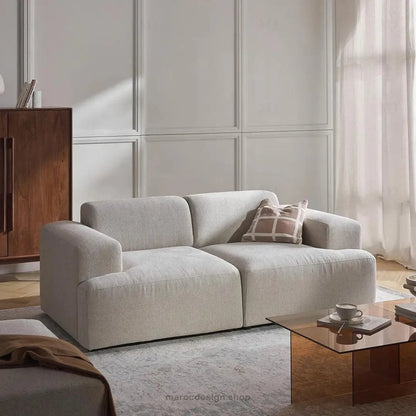 MELVANA – Canapé (S) 2 Places Beige-canapé, fauteil, Pouf, Meridienne-Maroc Design-Maroc Design
