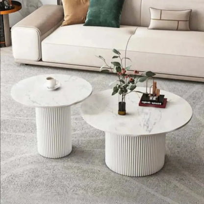 MIRAL DUO DE TABLES BASSES – Élégance et Praticité pour Votre Espace de Vie-Table Basse Salon Séjour, table de chevet, Tables de coin, table gigogne-Maroc Design-Noir-Maroc Design