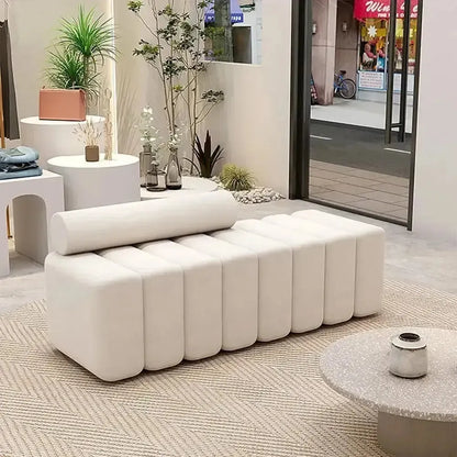 MODENA Banc Canapé / Découvrez le Charme et le Confort / By Maroc Design-Maroc Design-Noir & Blanc-120x45x60cm-Maroc Design