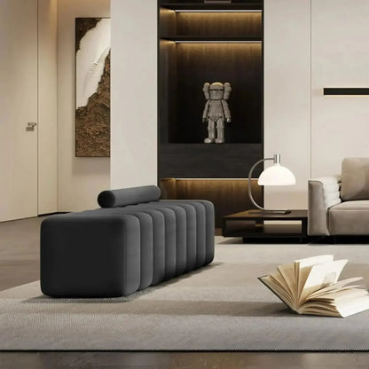 MODENA Banc Canapé / Découvrez le Charme et le Confort / By Maroc Design-Maroc Design-Noir & Blanc-120x45x60cm-Maroc Design