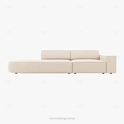 JODIE -3- places_Beige Canapé-modulaire Salon Séjour