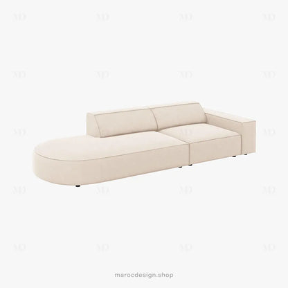 JODIE -3- places_Beige Canapé-modulaire Salon Séjour