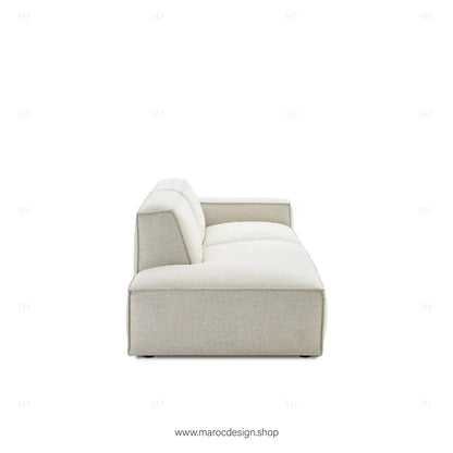 Méridienne 2 Places Droite / BOXTER, Canapé / Salon / Séjour / Espace de Réception-canapé, fauteil, Pouf, Meridienne-Maroc Design-Beige-Maroc Design
