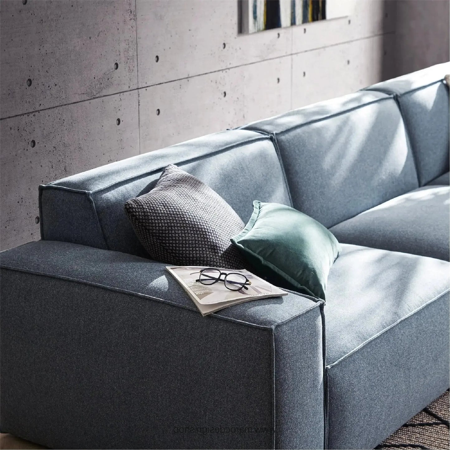 Méridienne 2 Places Gauche / BOXTER, Canapé / Salon / Séjour / Espace de Réception-canapé, fauteil, Pouf, Meridienne-Maroc Design-Beige-Maroc Design