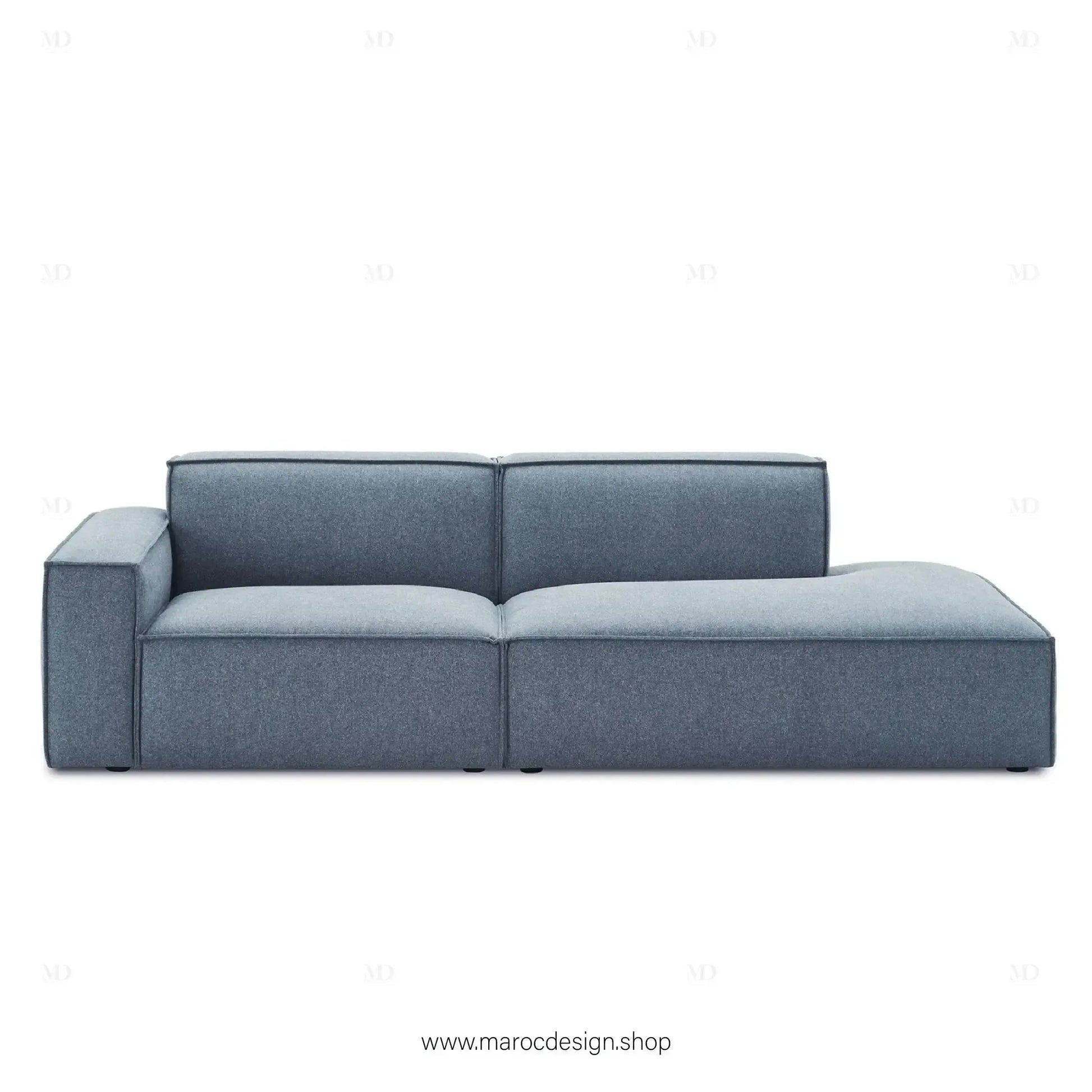 Méridienne 2 Places Gauche / BOXTER, Canapé / Salon / Séjour / Espace de Réception-canapé, fauteil, Pouf, Meridienne-Maroc Design-Beige-Maroc Design