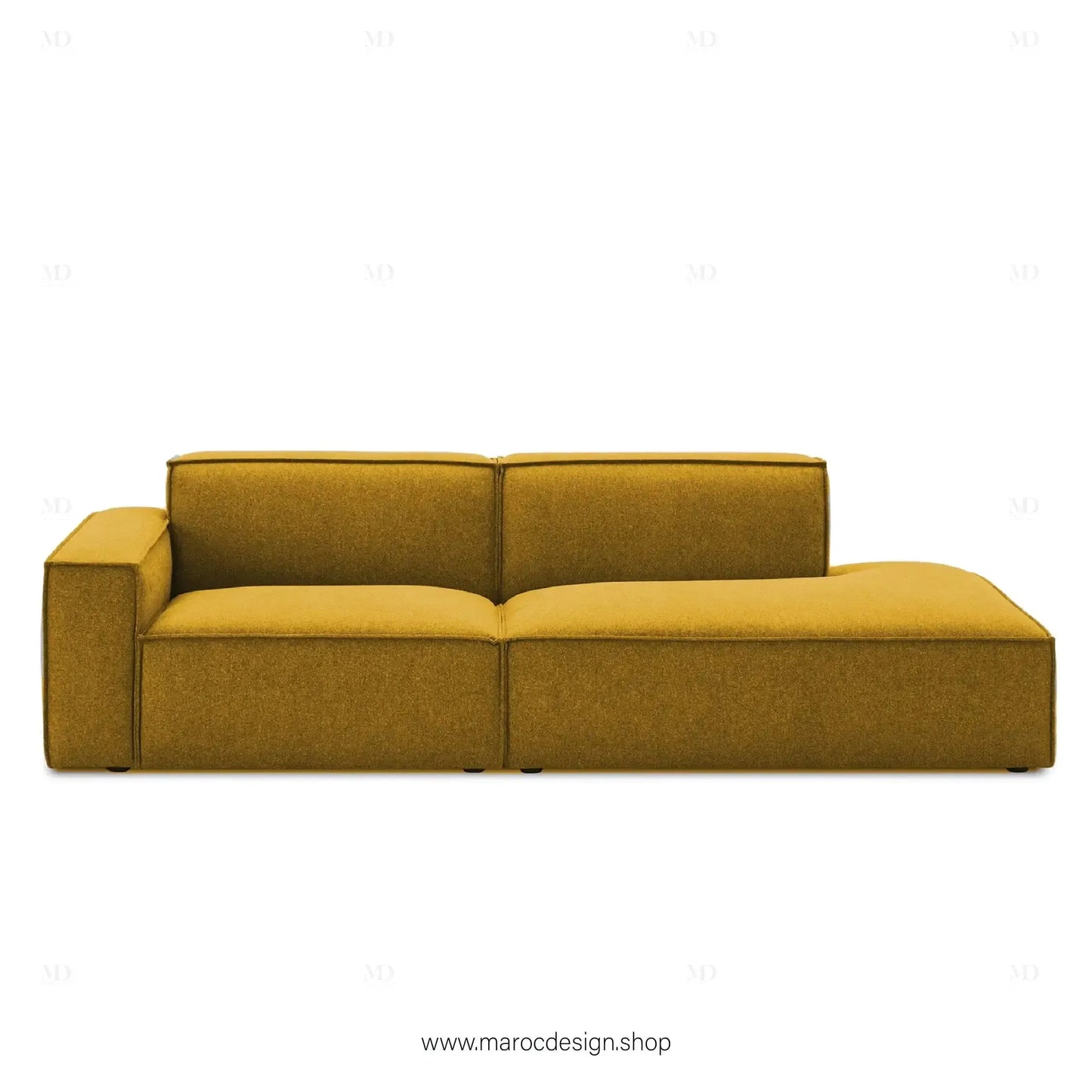 Méridienne 2 Places Gauche / BOXTER, Canapé / Salon / Séjour / Espace de Réception-canapé, fauteil, Pouf, Meridienne-Maroc Design-Beige-Maroc Design