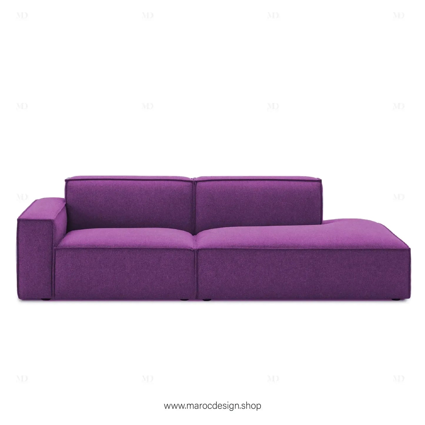 Méridienne 2 Places Gauche / BOXTER, Canapé / Salon / Séjour / Espace de Réception-canapé, fauteil, Pouf, Meridienne-Maroc Design-Beige-Maroc Design