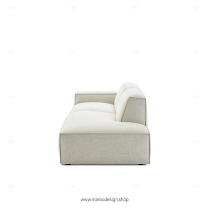 Méridienne 2 Places Gauche / BOXTER, Canapé / Salon / Séjour / Espace de Réception-canapé, fauteil, Pouf, Meridienne-Maroc Design-Beige-Maroc Design