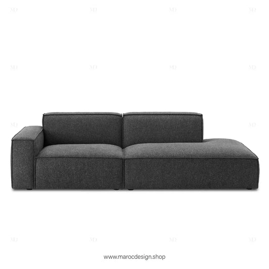 Méridienne 2 Places Gauche / BOXTER, Canapé / Salon / Séjour / Espace de Réception-canapé, fauteil, Pouf, Meridienne-Maroc Design-Beige-Maroc Design