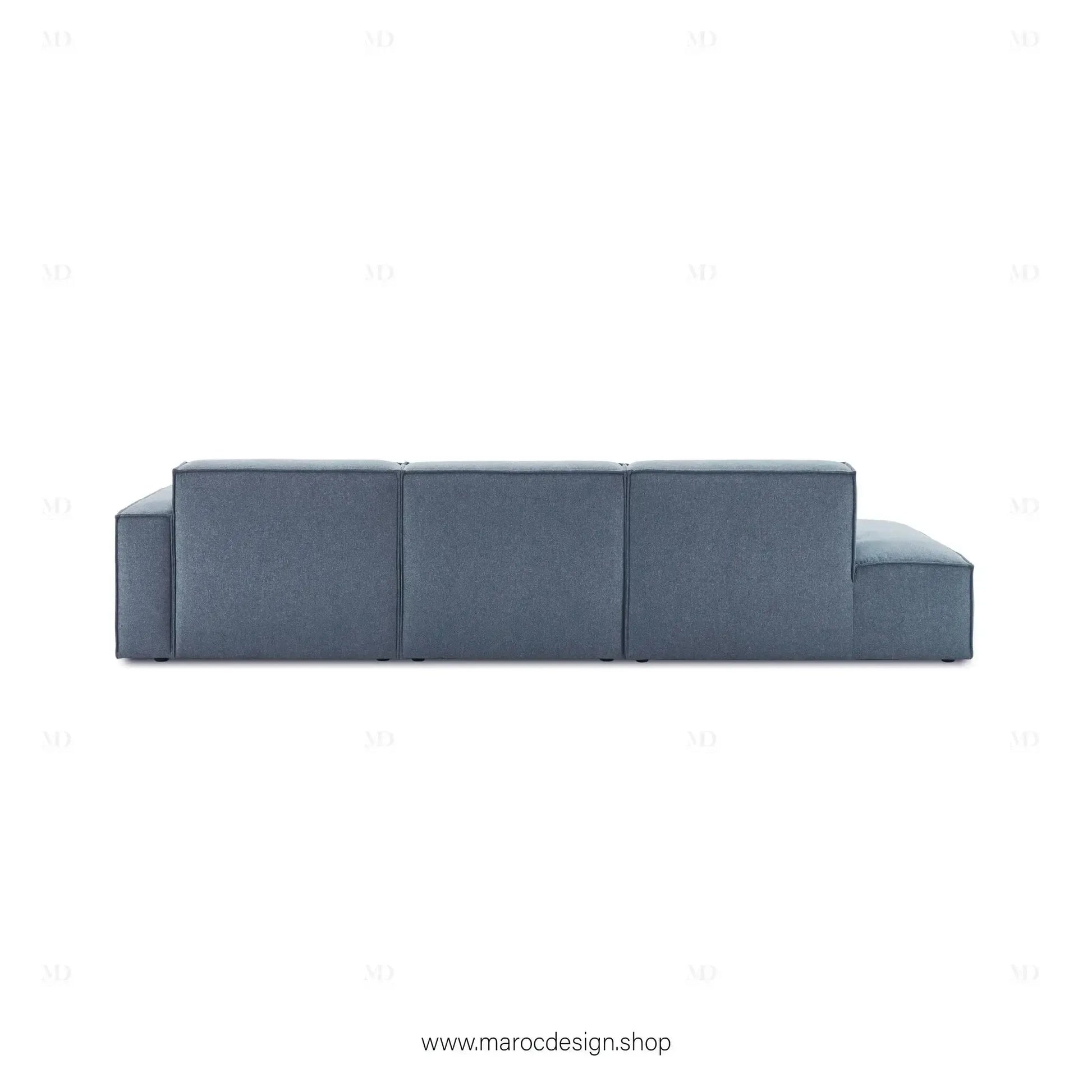 Méridienne 3 Places Droite / BOXTER, Canapé / Salon / Séjour / Espace de Réception-canapé, fauteil, Pouf, Meridienne-Maroc Design-Beige-Texture-Maroc Design