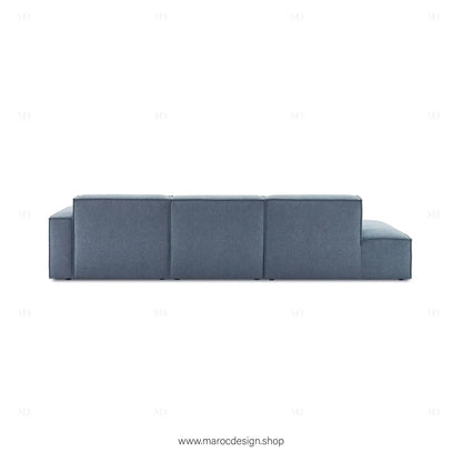 Méridienne 3 Places Droite / BOXTER, Canapé / Salon / Séjour / Espace de Réception-canapé, fauteil, Pouf, Meridienne-Maroc Design-Beige-Texture-Maroc Design