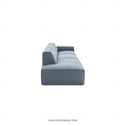Méridienne 3 Places Droite / BOXTER, Canapé / Salon / Séjour / Espace de Réception-canapé, fauteil, Pouf, Meridienne-Maroc Design-Beige-Texture-Maroc Design