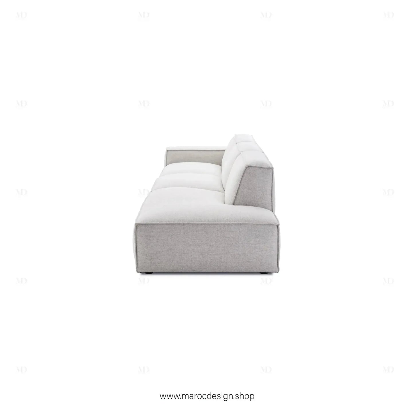 Méridienne 3 Places Gauche / BOXTER, Canapé / Salon / Séjour / Espace de Réception-canapé, fauteil, Pouf, Meridienne-Maroc Design-Beige-Maroc Design