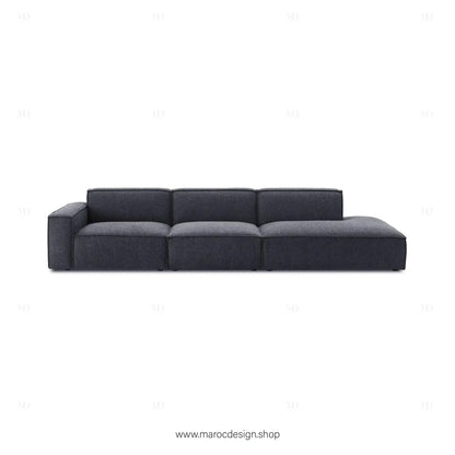 Méridienne 3 Places Gauche / BOXTER, Canapé / Salon / Séjour / Espace de Réception-canapé, fauteil, Pouf, Meridienne-Maroc Design-Beige-Maroc Design