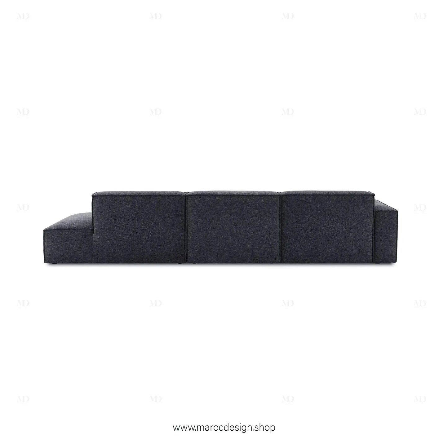 Méridienne 3 Places Gauche / BOXTER, Canapé / Salon / Séjour / Espace de Réception-canapé, fauteil, Pouf, Meridienne-Maroc Design-Beige-Maroc Design