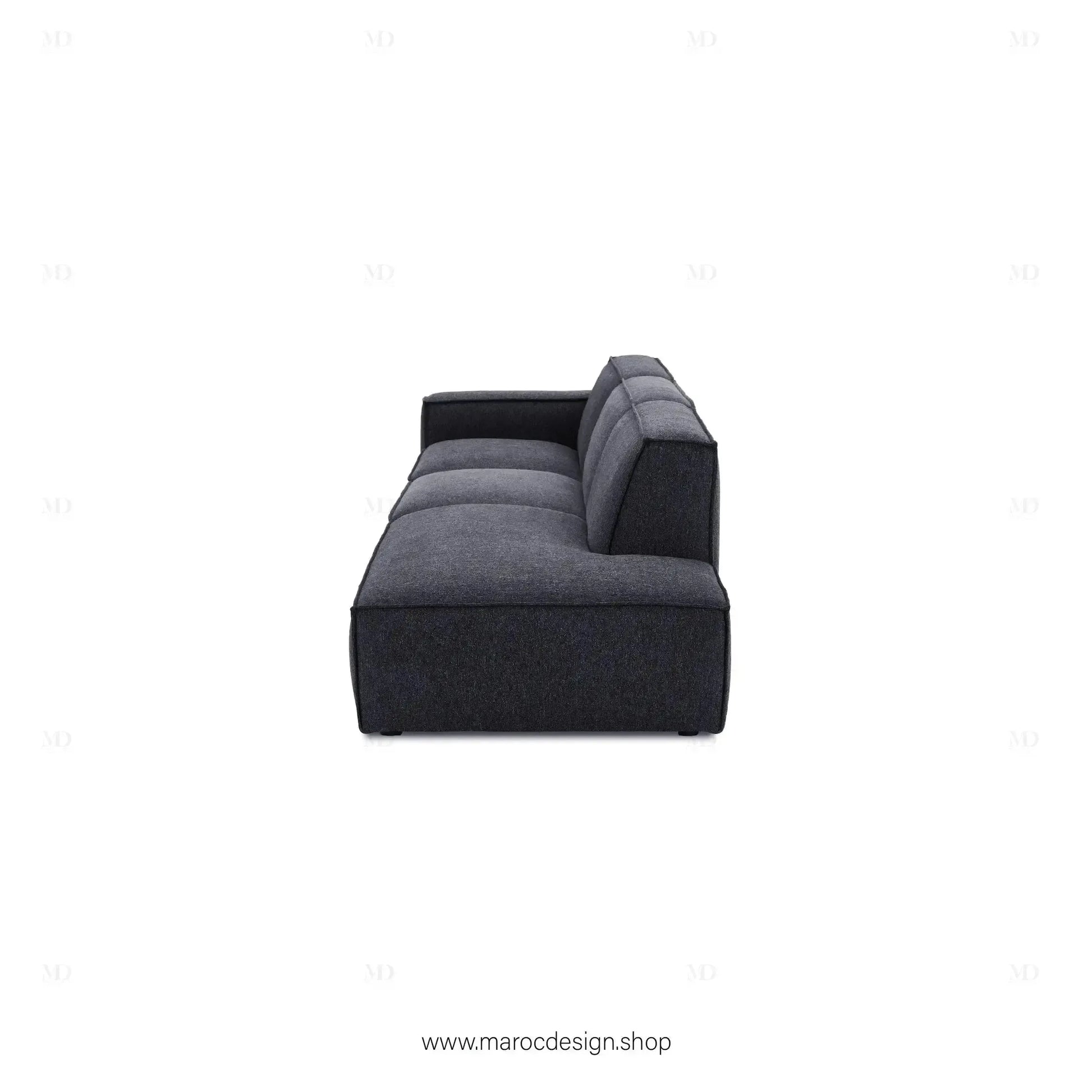 Méridienne 3 Places Gauche / BOXTER, Canapé / Salon / Séjour / Espace de Réception-canapé, fauteil, Pouf, Meridienne-Maroc Design-Beige-Maroc Design