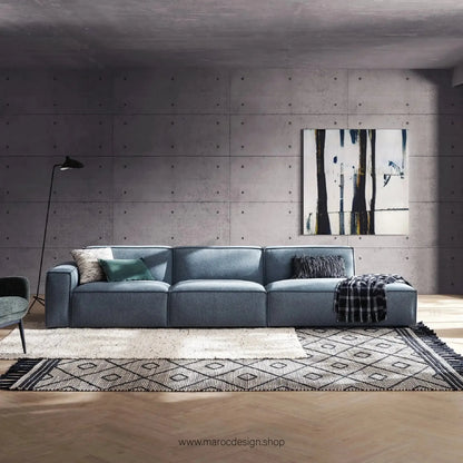 Méridienne 3 Places Gauche / BOXTER, Canapé / Salon / Séjour / Espace de Réception-canapé, fauteil, Pouf, Meridienne-Maroc Design-Beige-Maroc Design