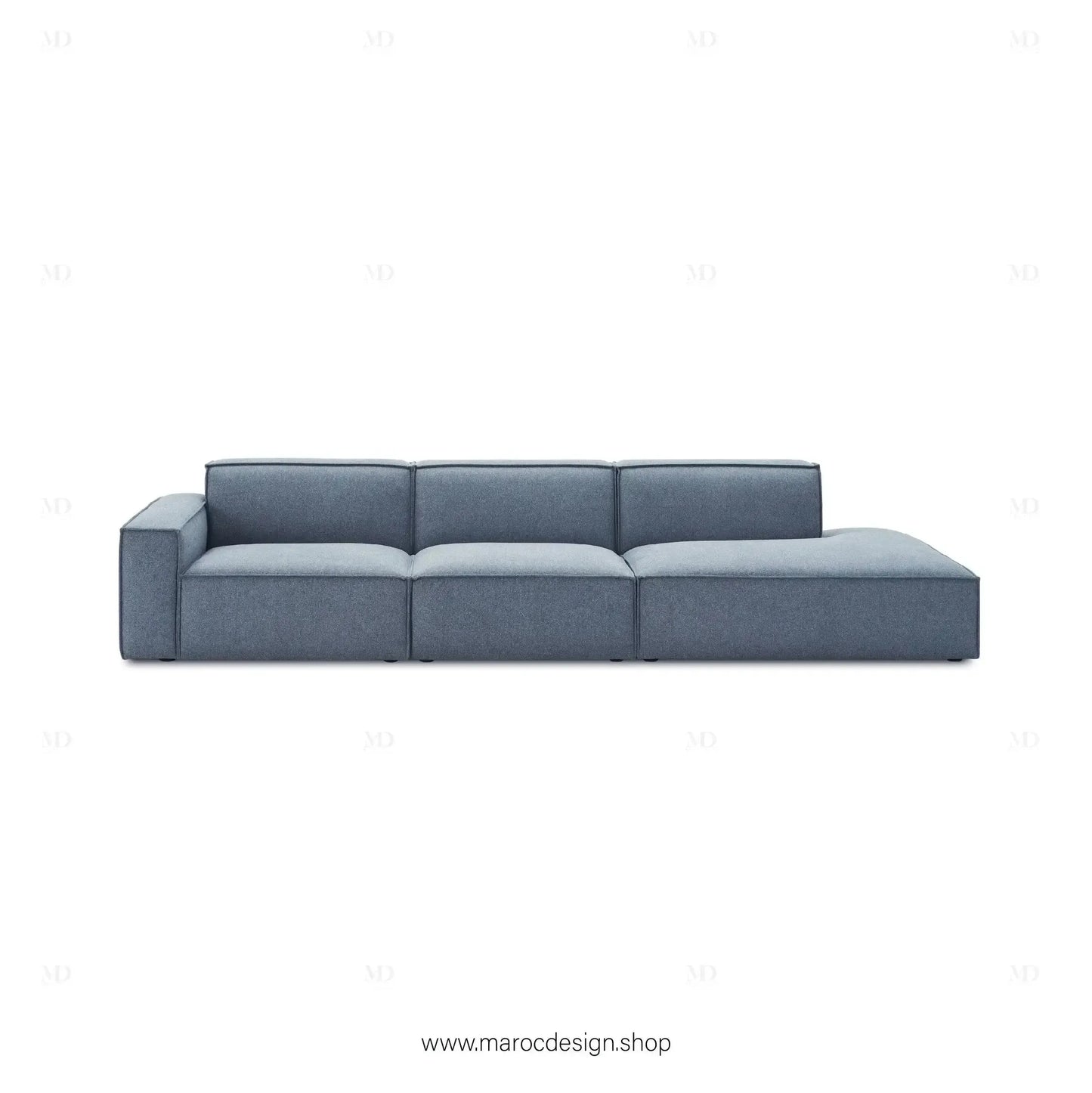 Méridienne 3 Places Gauche / BOXTER, Canapé / Salon / Séjour / Espace de Réception-canapé, fauteil, Pouf, Meridienne-Maroc Design-Beige-Maroc Design