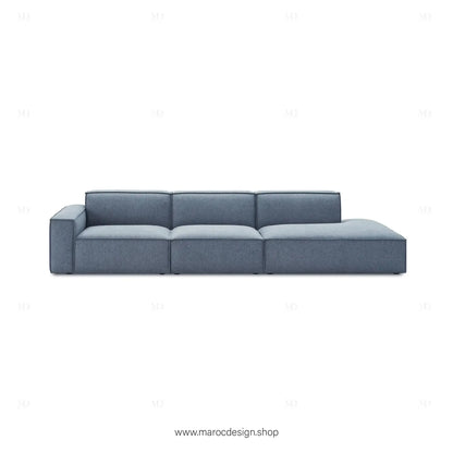 Méridienne 3 Places Gauche / BOXTER, Canapé / Salon / Séjour / Espace de Réception-canapé, fauteil, Pouf, Meridienne-Maroc Design-Beige-Maroc Design