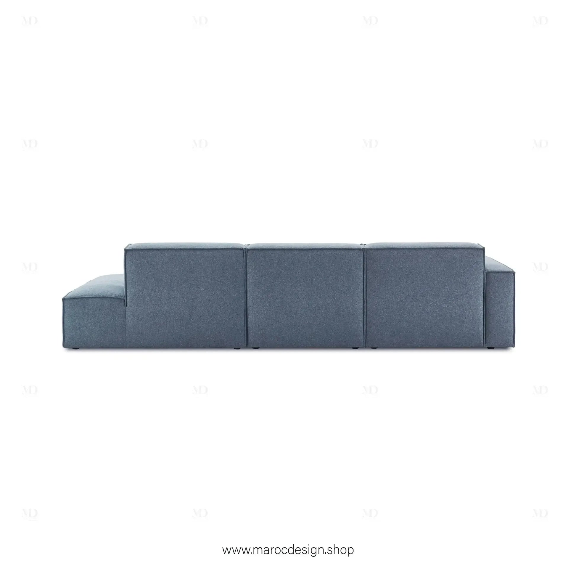 Méridienne 3 Places Gauche / BOXTER, Canapé / Salon / Séjour / Espace de Réception-canapé, fauteil, Pouf, Meridienne-Maroc Design-Beige-Maroc Design