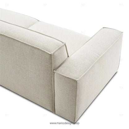 Méridienne 3 Places Gauche / BOXTER, Canapé / Salon / Séjour / Espace de Réception-canapé, fauteil, Pouf, Meridienne-Maroc Design-Beige-Maroc Design