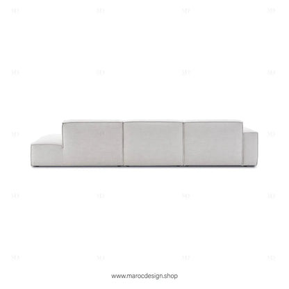 Méridienne 3 Places Gauche / BOXTER, Canapé / Salon / Séjour / Espace de Réception-canapé, fauteil, Pouf, Meridienne-Maroc Design-Beige-Maroc Design
