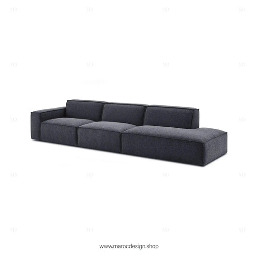 Méridienne 3 Places Gauche / BOXTER, Canapé / Salon / Séjour / Espace de Réception-canapé, fauteil, Pouf, Meridienne-Maroc Design-Beige-Maroc Design