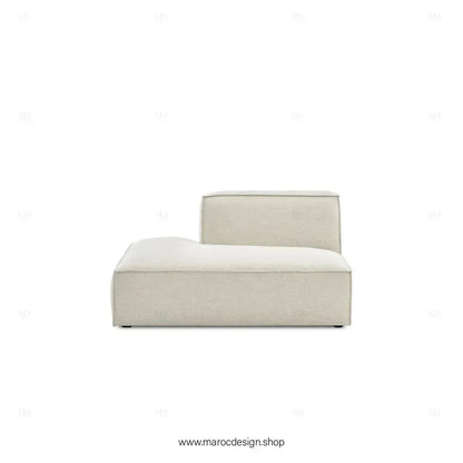 Méridienne Droite / BOXTER / Confort Élégant et Design Moderne-canapé, fauteil, Pouf, Meridienne-Maroc Design-Noir-Maroc Design