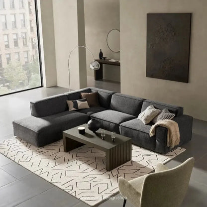 Méridienne Droite / BOXTER / Confort Élégant et Design Moderne-canapé, fauteil, Pouf, Meridienne-Maroc Design-Noir-Maroc Design