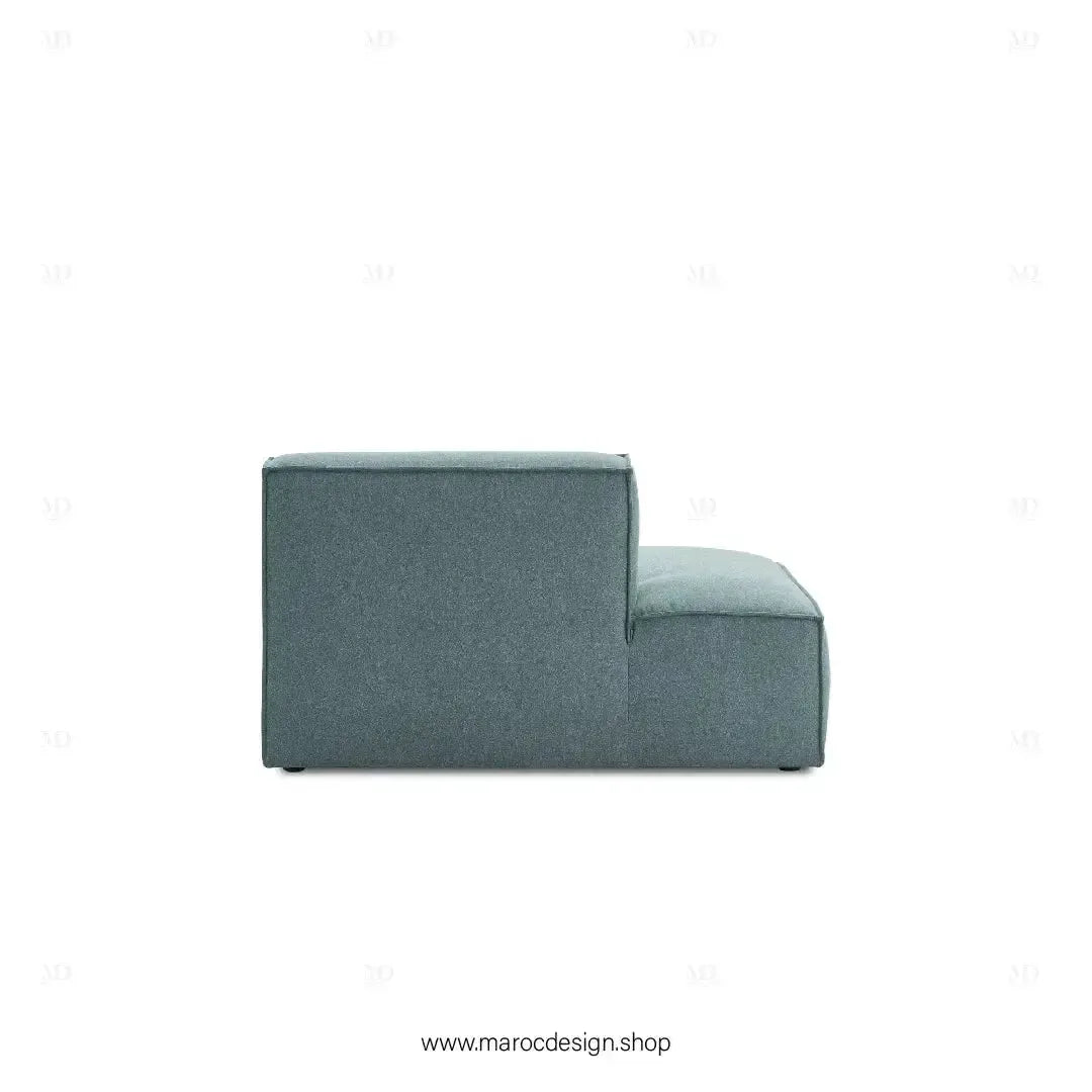 Méridienne Droite / BOXTER / Confort Élégant et Design Moderne-canapé, fauteil, Pouf, Meridienne-Maroc Design-Noir-Maroc Design