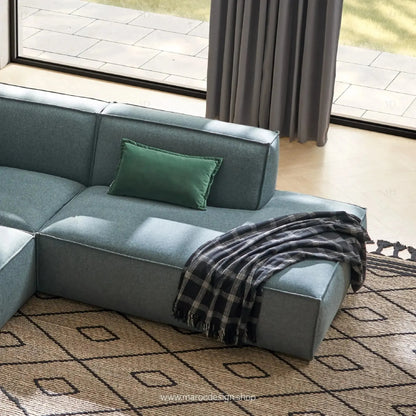 Méridienne Gauche / BOXTER / Confort Élégant et Design Moderne-canapé, fauteil, Pouf, Meridienne, Modilable,-Maroc Design-Noir-Maroc Design