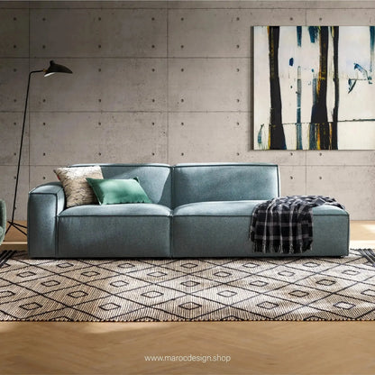 Méridienne Gauche / BOXTER / Confort Élégant et Design Moderne-canapé, fauteil, Pouf, Meridienne, Modilable,-Maroc Design-Noir-Maroc Design